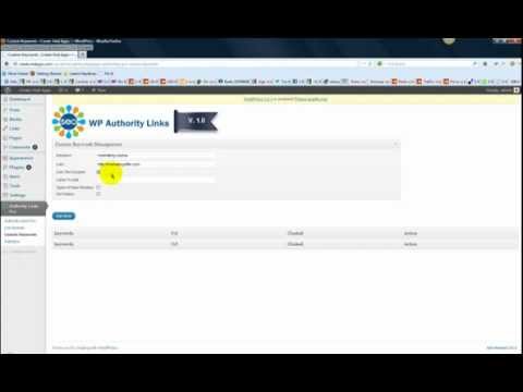 Custom Keyword Builder - WP Authority Links