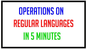 operations on regular languages | Operations on Regular language in Theory of Computation