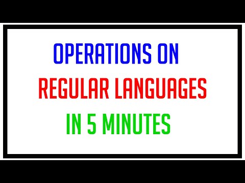 operations on regular languages | Operations on Regular language in Theory of Computation