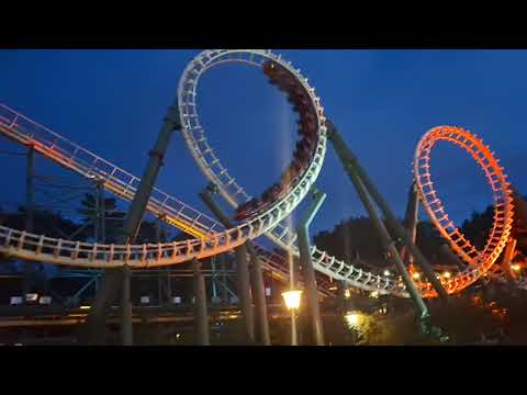 python #offride en #onride  in het donker #efteling