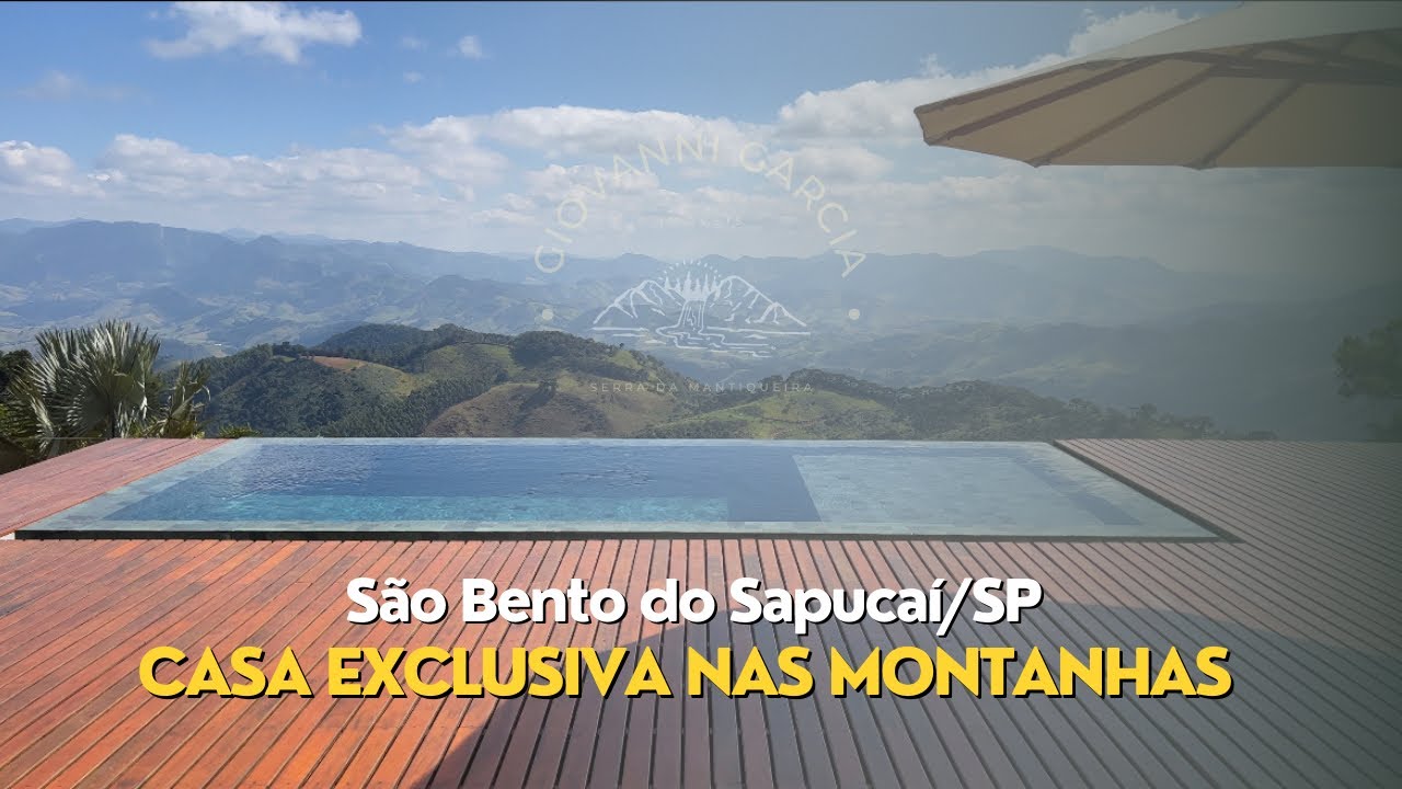 Casa nas montanhas com vista para a Serra da Mantiqueira - São Bento do Sapucaí/SP