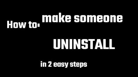 How to make someone uninstall Apex. REALLY EASY