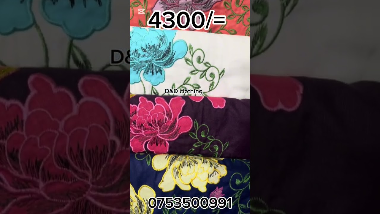 Сари с вышивкой 4300/= (материал мягкий хлопок)0753500991 📞