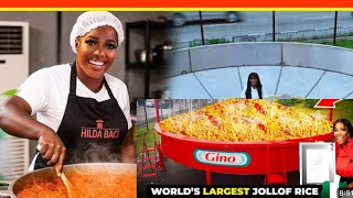 HILDA BACCI MAKES THE LARGEST POT OF JOLLOF. 10 FACTS TO NOTE.
