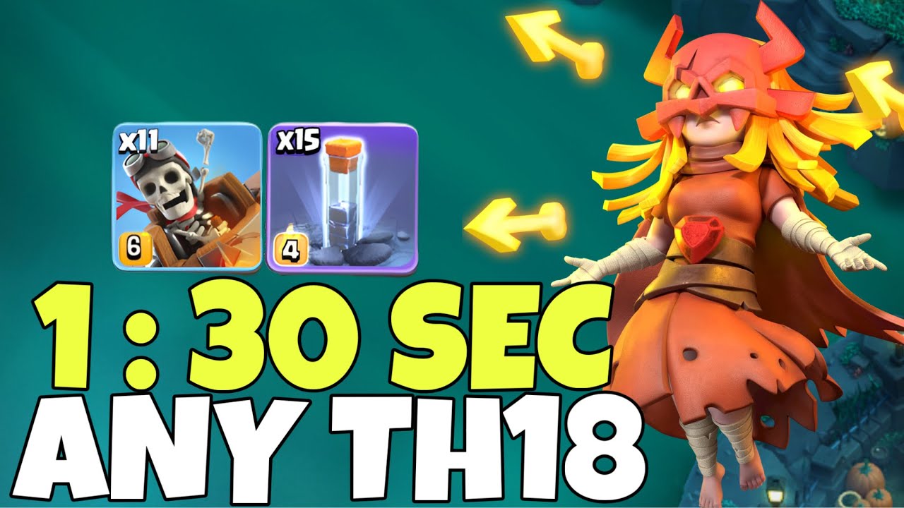 Атака наездником на драконе на 18-м уровне ратуши с использованием тотема | Лучшая стратегия атак...