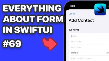 SwiftUI Form with Section, TextFields, Picker, Toggle, Button, Validation & SwiftUI Accordion