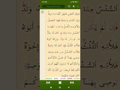Surat An Nisa Verses 10 11 Recited By Sheikh Maher Al Muaiqly