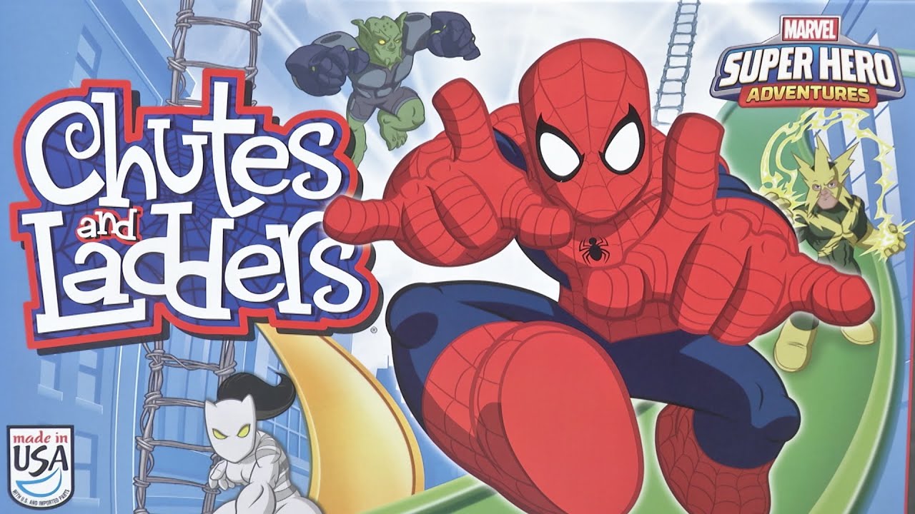 Chutes and Ladders Marvel Super Hero Adventures from Hasbro YouTube