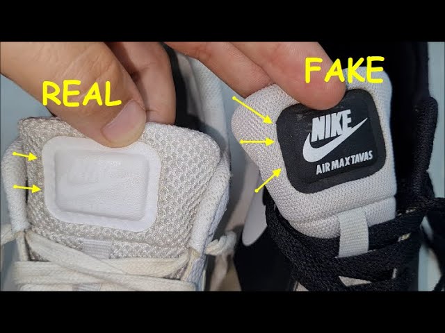 Airmax Tavas vs fake. How to spot original Air Tavas sneakers YouTube