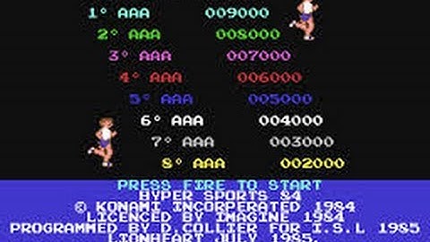 Hyper Sports Review for the Commodore 64 by John Gage