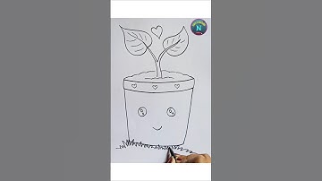 Tree pot drawing #drawing #ytshorts #youtubeshorts #shorts #trending #viral