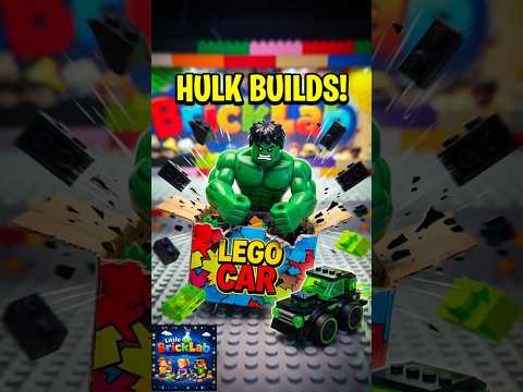 LEGO Hulk SMASHES & Builds an Epic Car! 🟢🚗  Stop Motion