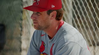 Cardinals' Kyle Leahy pitches to live batters at spring training