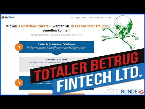 Fintech - Der Totale BETRUG!