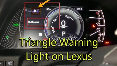 What do lexus warning lights mean