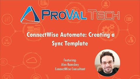 Create a Sync Template within ConnectWise Manage Plugin