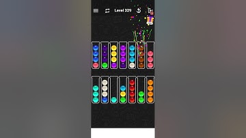 Level 329 of Bubble Sort Color Puzzle