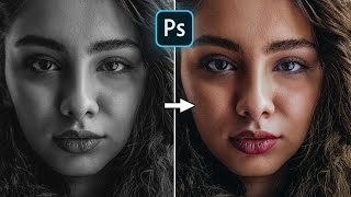 How To Colorize Black And White Photos Using Photoshop | 1 Minute Tutorial
