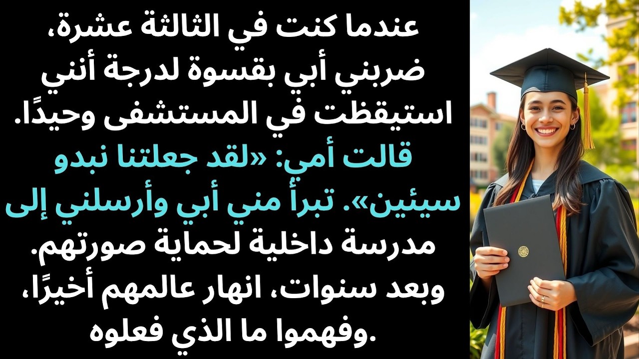 في سن 13 ضربني أبي حتى أفقت في المستشفى وحدي، وأمي قالت: شوّهت سمعتنا