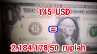 TERJAWAB! 145 USD berapa rupiah