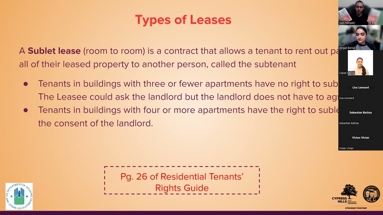 Understanding Your Lease Agreement - October 10th, 2024