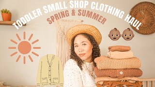 MINIMAL SPRING TODDLER CLOTHING HAUL | SUSTAINABLE CLOTHING