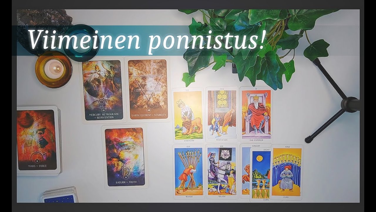 Tarot - Jumitila on raukeamassa pitkän työn ja ponnistelun päätteeksi! 🌈