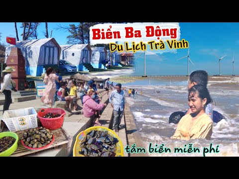 Video Du Lịch Trà Vinh Biển Ba Động Điện Gió cảnh đẹp tắm... - youtube