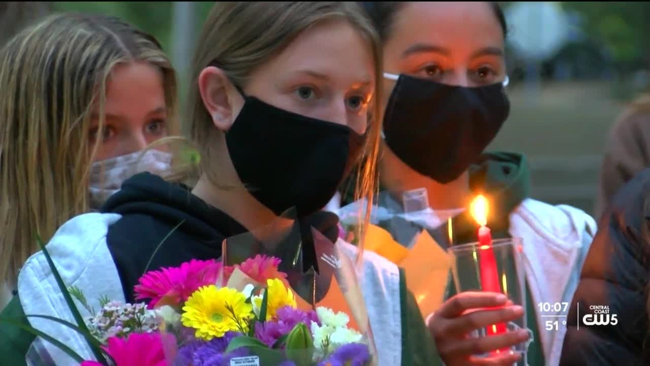 Cal Poly students honor Kristin Smart at candlelight vigil