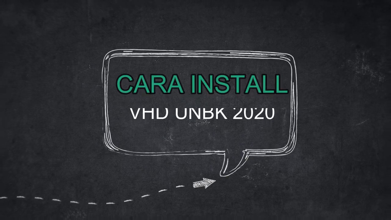 Cara Install VHD UNBK 2020