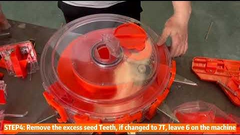 How to change the spacing of the seeder?