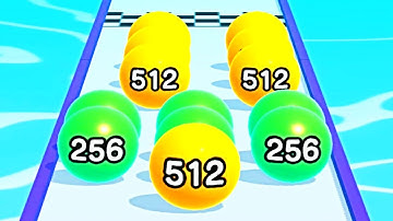 Ball Run 2048 Merge Number ! MAX LEVELS Gameplay Walkthrough New Update Part 188 android, ios