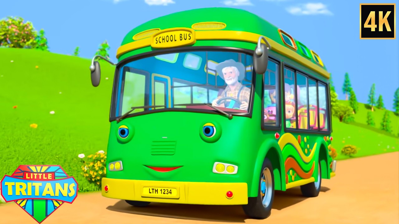 Wheels On The Bus + More Vehicles for Kids, Car Cartoon Videos by Little Tritans