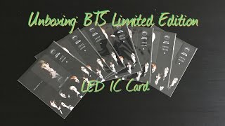 UNBOXING | BTS Limited Edition LED IC CARD ( All 7 Members
