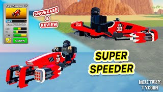 SUPER SPEEDER | Showcase & Review | Top 10 Clan Reward in Military Tycoon Roblox screenshot 2