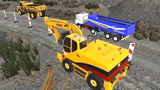 YELLOW EXCAVATOR Parking in Quarry - QUARRY DRIVER 3 - PARKING SIMULATOR Android Gameplay screenshot 2