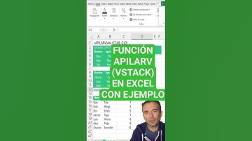 Función "apilarv" para unir rangos de datos en Excel.