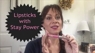 Lipsticks with staying power