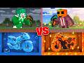 $1 vs $100,000 MOTOS en Batalla de Mineria en Minecraft