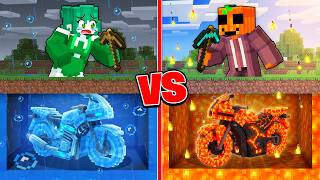 1 vs 100000 MOTOS en Batalla de Mineria en Minecraft