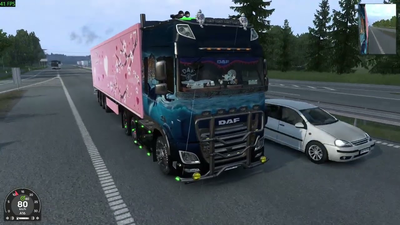 【EuroTruckSimulator2】【ETS2】Ver1.58をノートPCで💖バレンタイン💖配送 #2 オーフス➡ヨーテボリ  (使用ノートは概要欄に書いてあります)