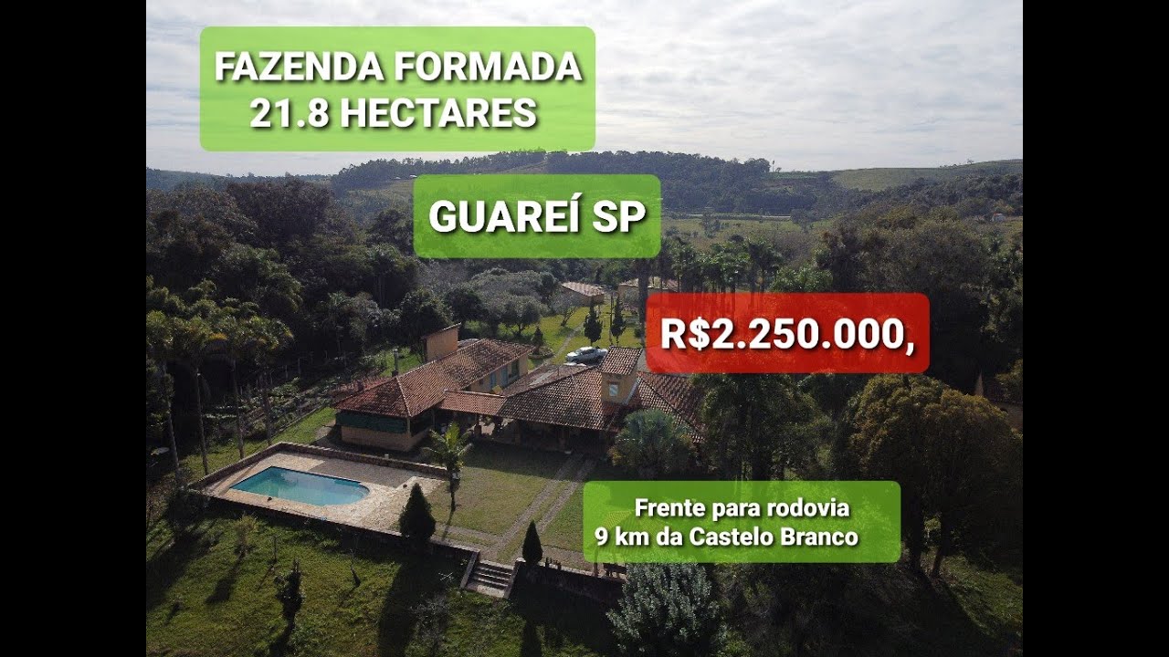 SÍTIO PARA PECUÁRIA , AGRICULTURAE E  LAZER   EM GUAREI