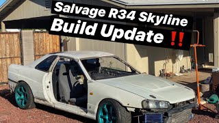 Salvage R34 Skyline Build Update + Lotus Track Prep