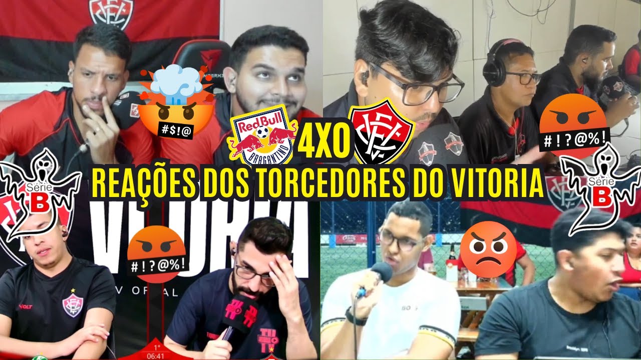 REAÇÕES DOS TORCEDORES DO VITORIA REVOLTADOS COM GOLEADA DE 4 A 0 PRO BRAGANTINO - BRASILEIRÃO 2025