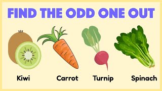 Find The Odd One Out Odd One Out Challenge For Kids Picture Quiz For Children