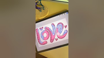 Easy 3d art #digitalart #shorts #cute #love #procreate