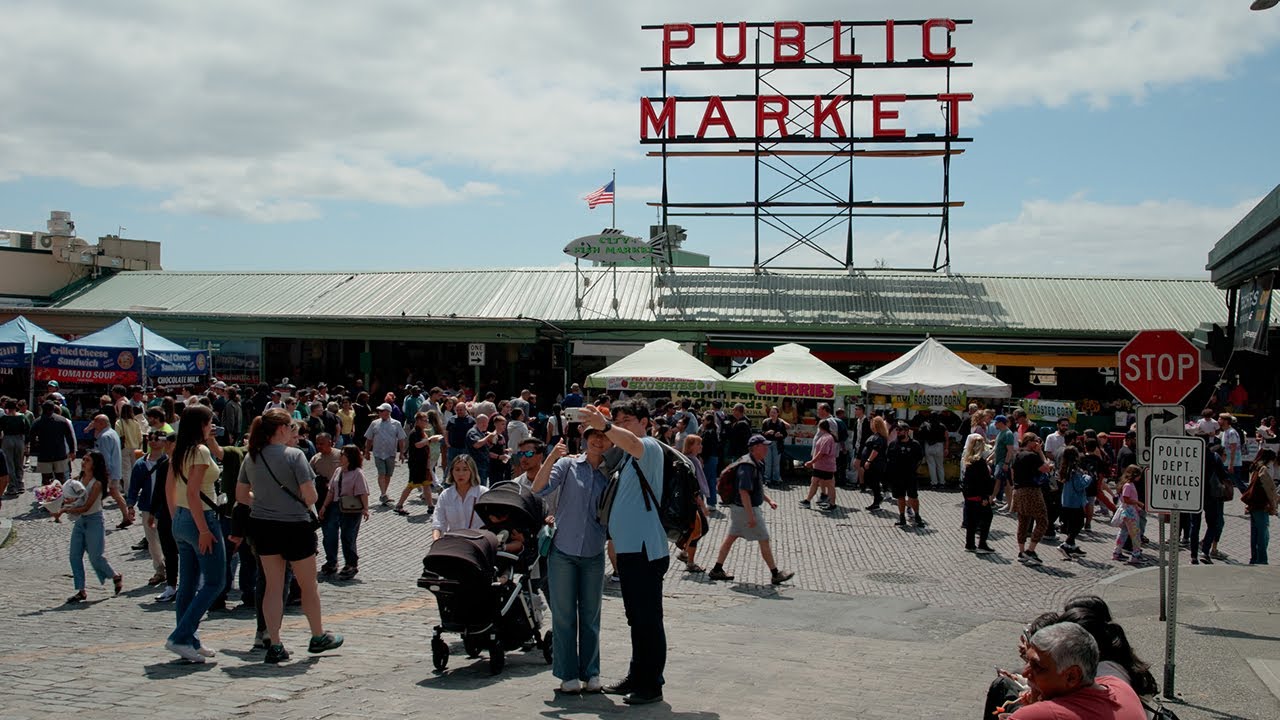 Pike Place Market is much better without cars | 2022 vs 2025 footage