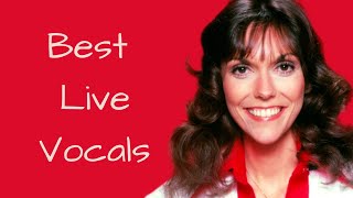 Karen Carpenter - Best Live Vocals