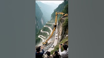 Heavy Excavator Working in the Mountains | Stunning Scenery!
