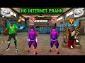 No internet prank with worldchat random player    kya       garena free fire